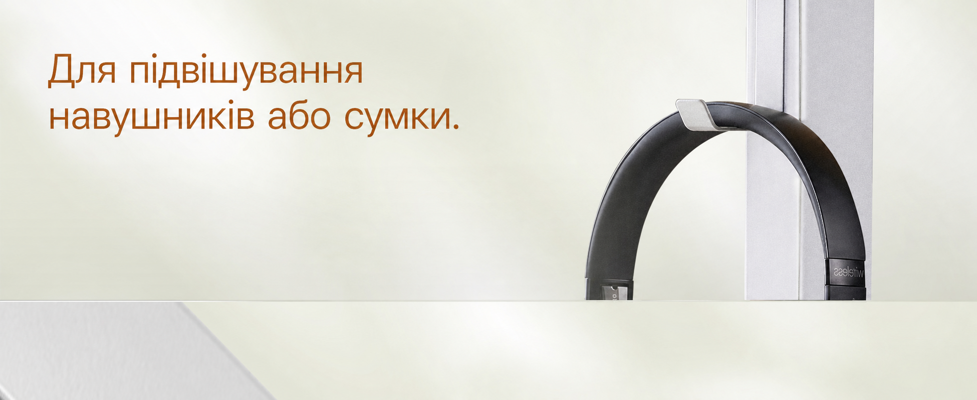 Комп'ютерний стіл ODK білий 100×48×74 см з підставкою для навушників і кишенею, дерев'яний письмовий стіл для домашнього офісу