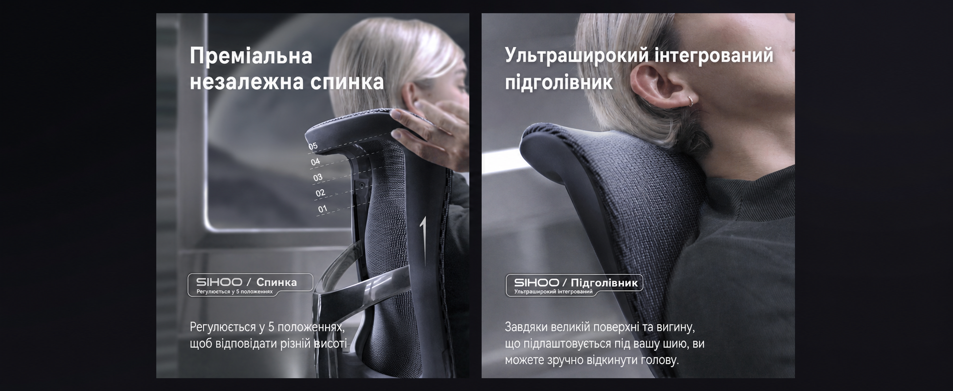 Ергономічне офісне крісло SIHOO Doro S300 black
