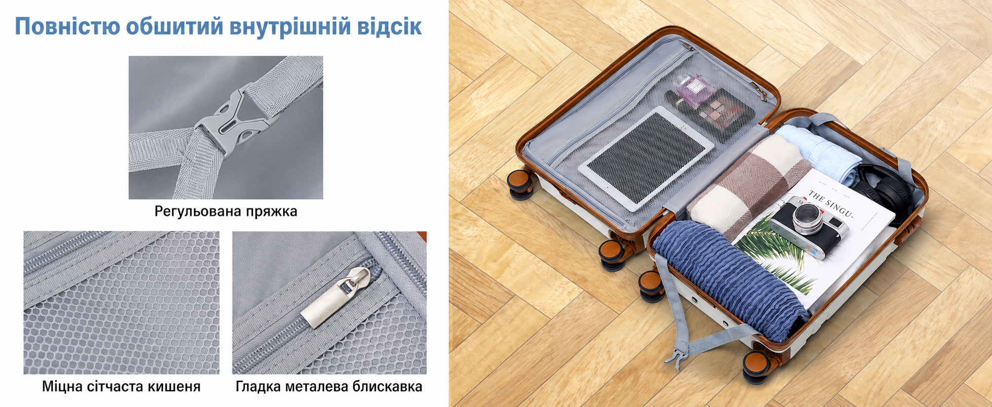 Набір дорожніх валіз COOLIFE: ручна поклажа 55x35x20 см і рюкзак 20 л для Ryanair, жорсткий чемодан із TSA-замком, рюкзак для кабіни