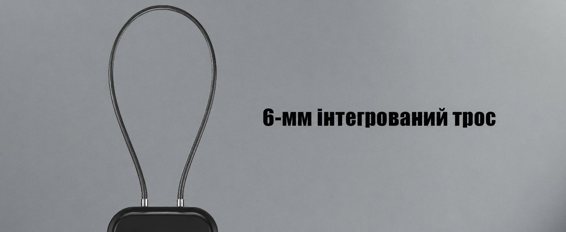 Портативний сейф з кодовим замком, водонепроникний, 4-значний, для зберігання цінностей на вулиці, подорожах, пляжі, у кемпінгу, офісі чи авто, з товстим знімним тросом, чорний