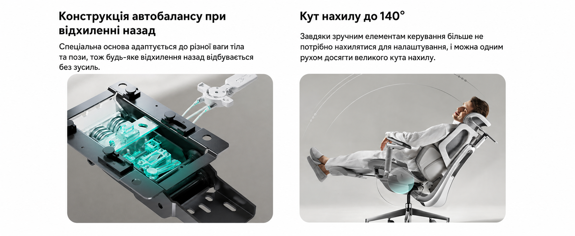 Крісло Hbada X7: ергономічне офісне крісло з автоматичною підтримкою попереку, регульованою підголівником 4D, підлокітниками на 720°, вентильованим сидінням, поворотним механізмом, сірого кольору