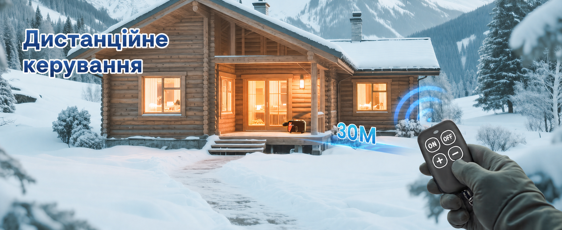 Дизельний опалювач 8kW , 12/24V/240V, 0.12-0.45 л/год, 10-рівнів регулювання температури, автоматичний старт/стоп для авто та вантажівок
