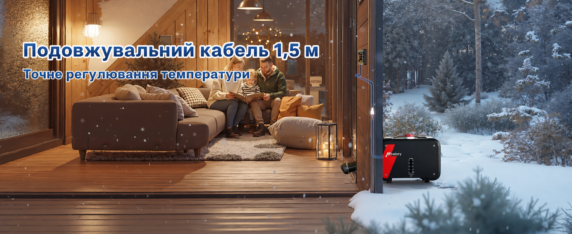 Дизельний опалювач 8kW , 12/24V/240V, 0.12-0.45 л/год, 10-рівнів регулювання температури, автоматичний старт/стоп для авто та вантажівок