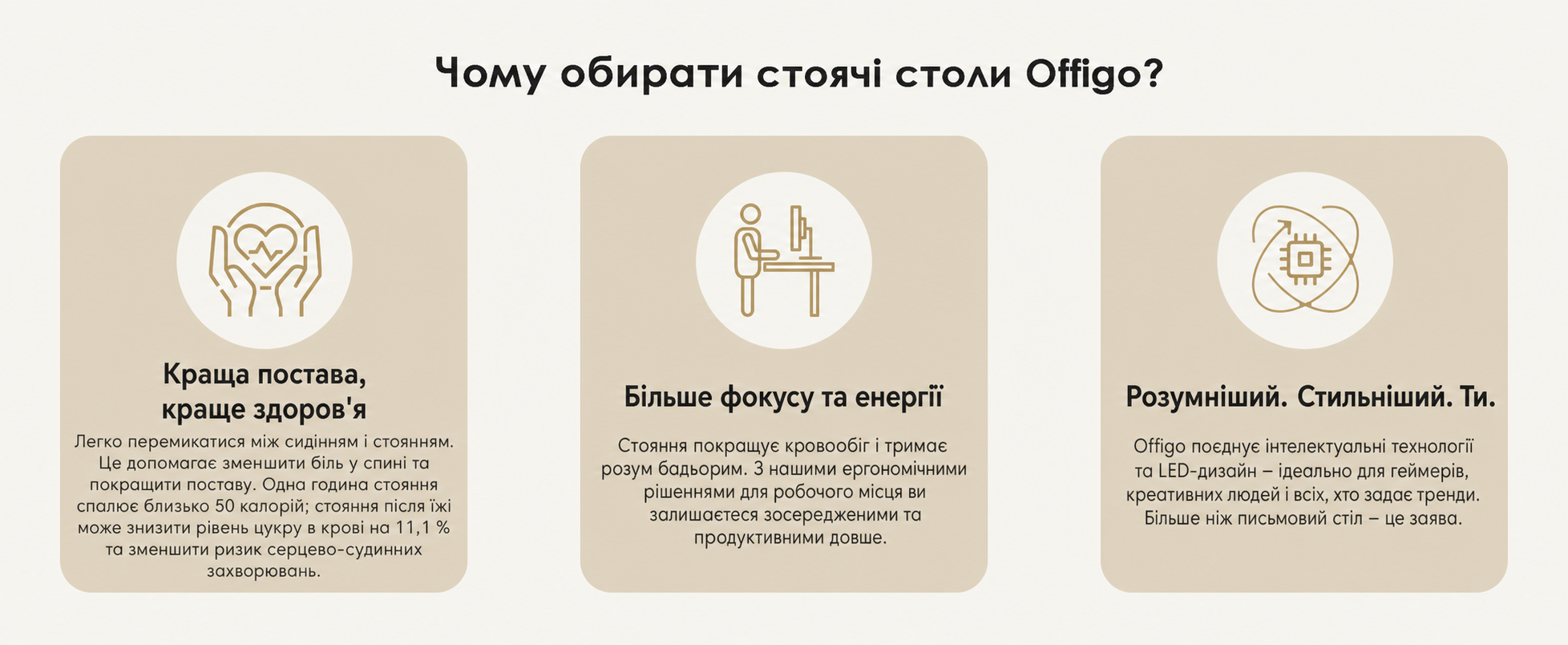 Ергономічний регульований стіл OffiGo U-подібний 140x70 см, Електричний стоячий стіл для дому та офісу, Білий