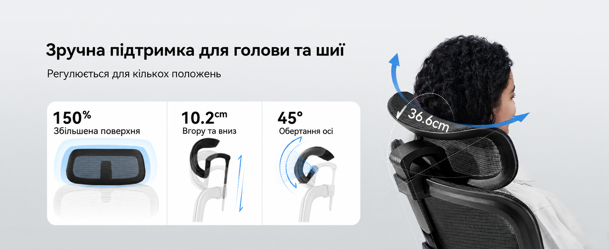 Ергономічне офісне крісло SIHOO B100 SE для комп'ютера з динамічною підтримкою попереку, чорне