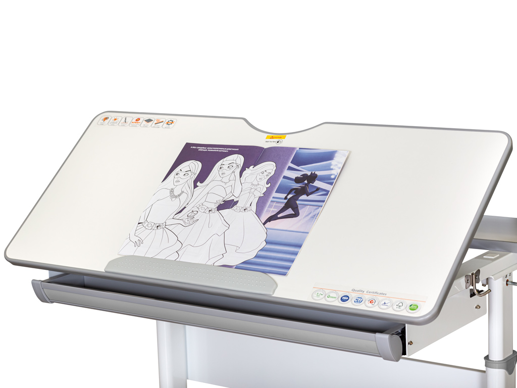 Дитячий стіл Mealux Edmonton Multicolor G Lite (арт. BD-610 W/MC + G Lite)