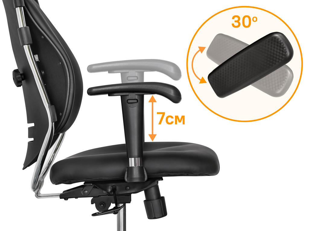 Крісло Mealux Mentor Duo Black (арт.Y-550 KB Duo)