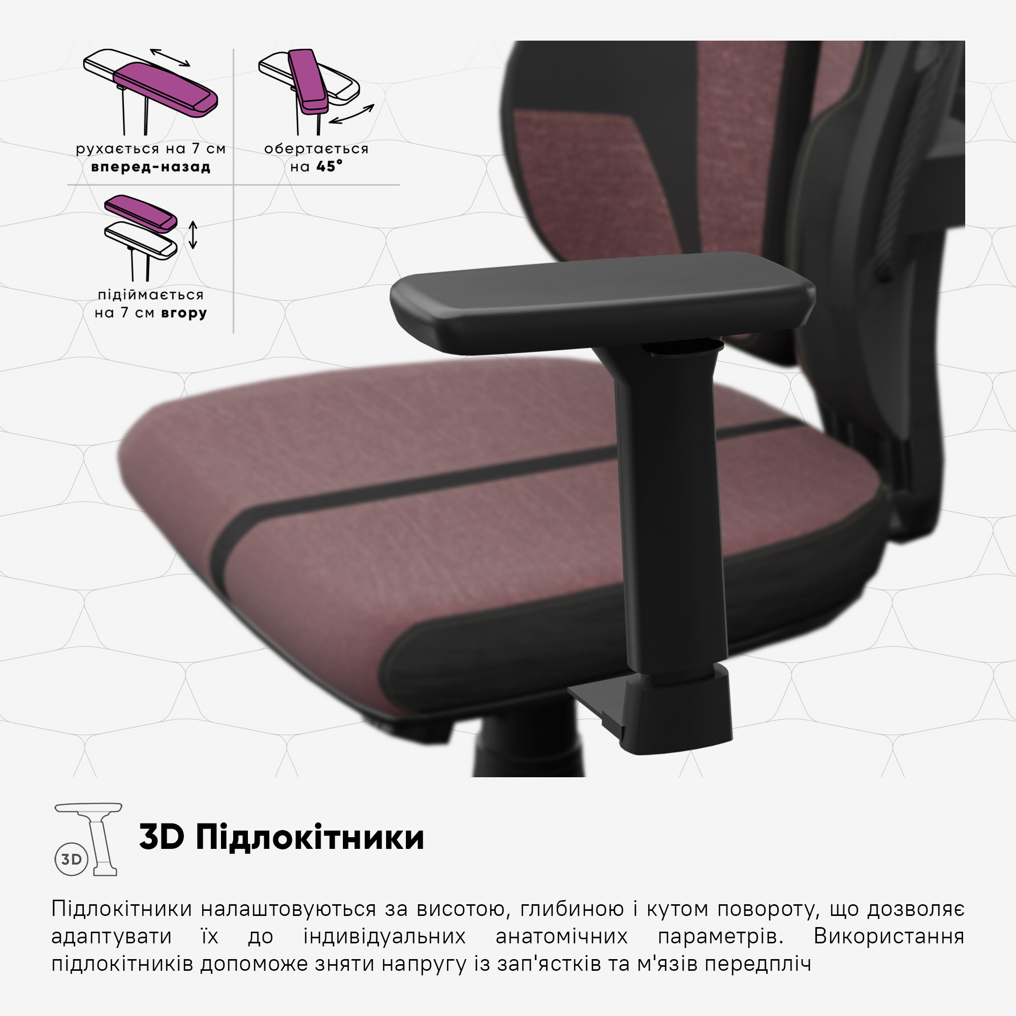 Геймерське крісло Cyberlux V8 Fabric Red (арт. GM-V8 FR)