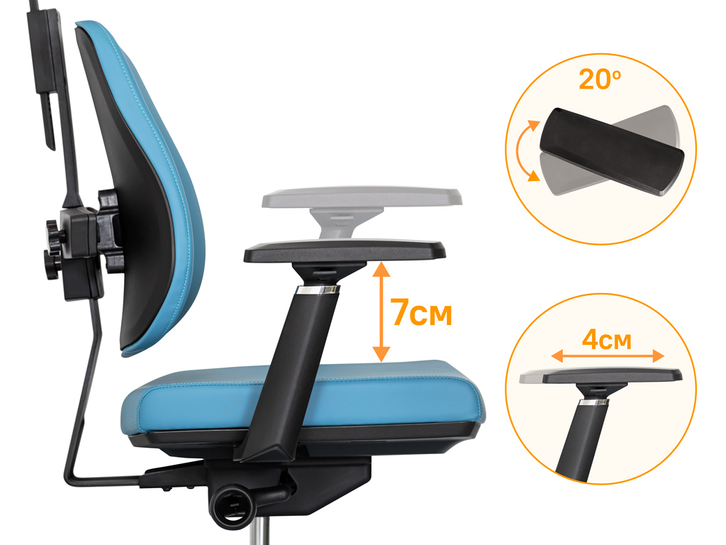Крісло Mealux Tempo Duo Blue (арт. Y-551 KBL Duo)