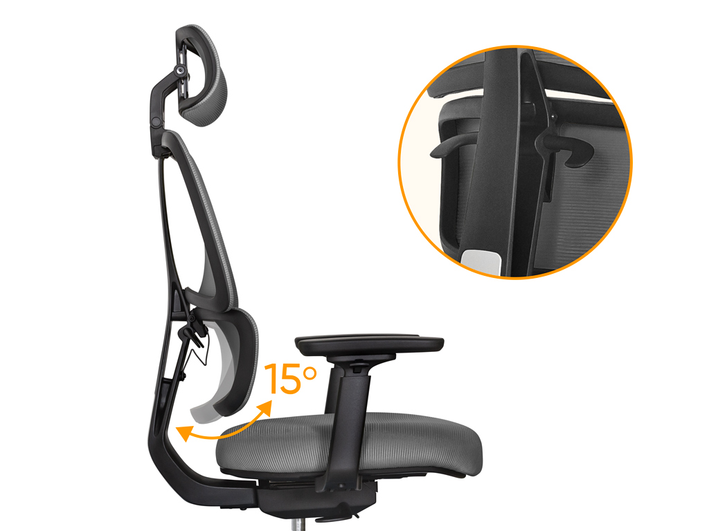 Крісло Mealux Leo Air Plus Dark Grey (арт.Y-546 KBG)