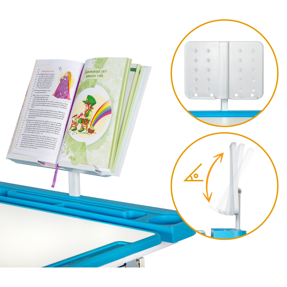 Комплект меблів Evo-kids (стіл+стілець+полиця+лампа) BD-23 BL