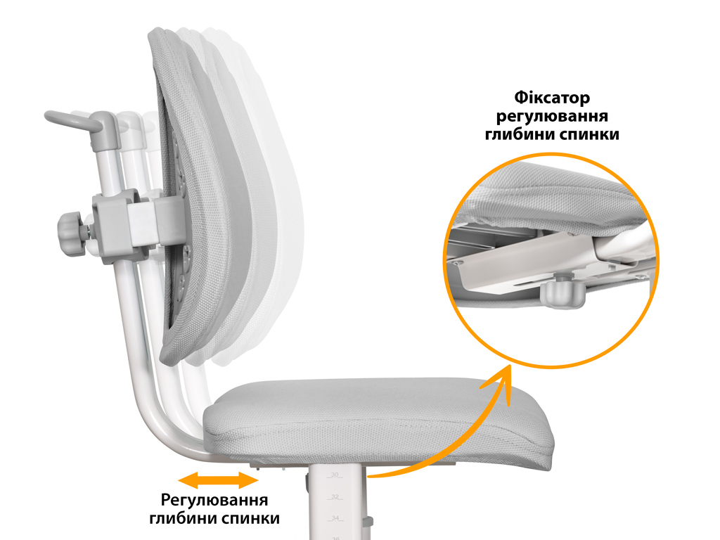 Дитяче крісло Mealux Space Air Grey (арт.Y-609 G)