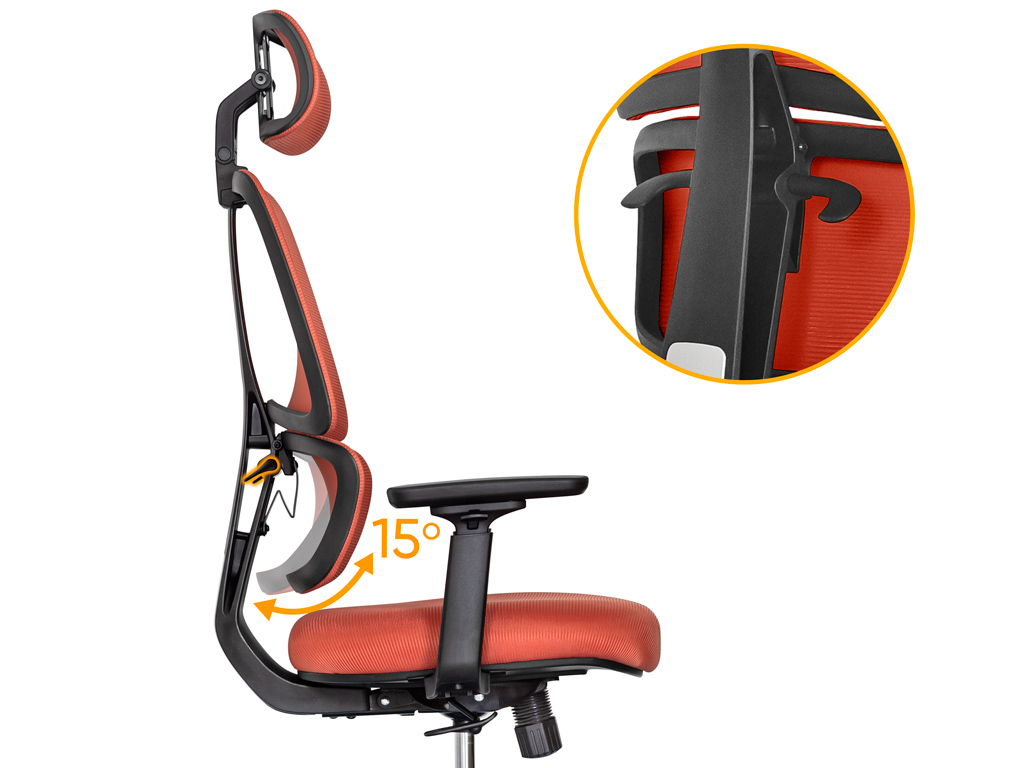 Крісло Mealux Leo Air Orange (арт.Y-543 KBY)