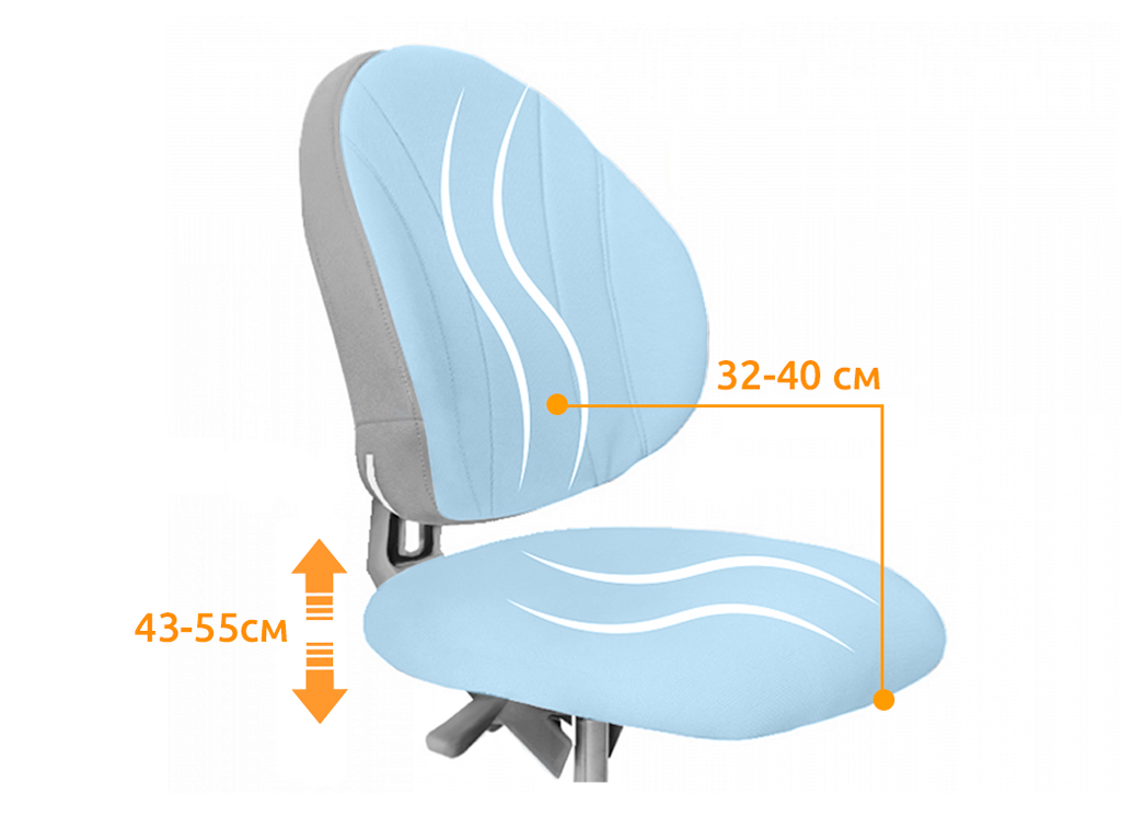 Дитяче крісло Mealux Ortoback Plus Blue (арт.Y-508 KBL Plus)