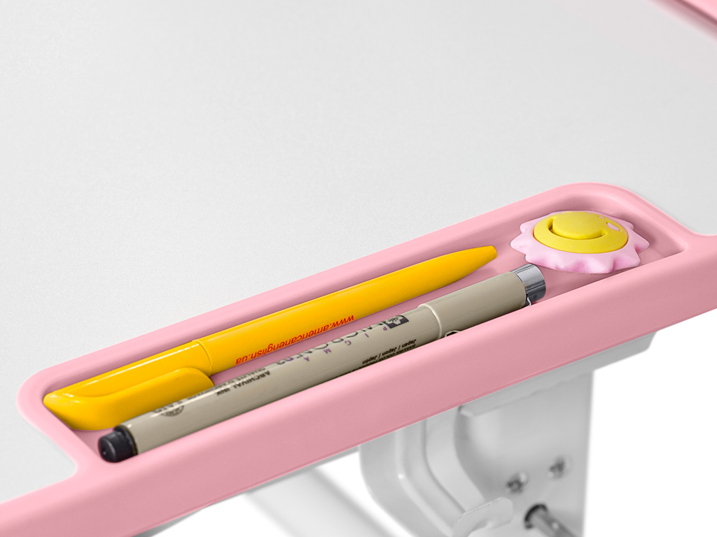 Комплект меблів (стіл + стілець + полиця) Mealux BD-28 Panda Pink (арт. BD-28 PN)
