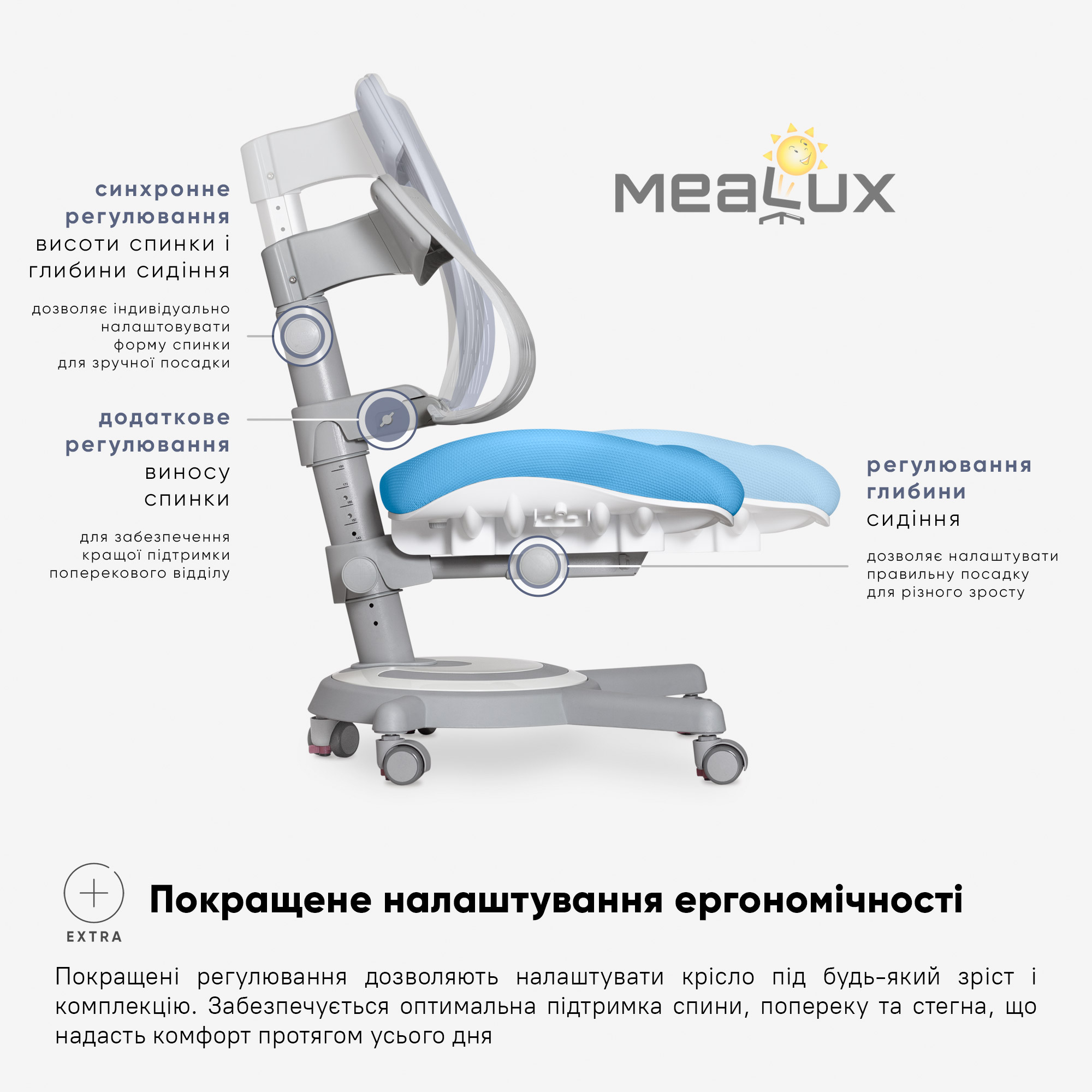 Крісло Mealux Ergoback BL (арт.Y-1020 BL)