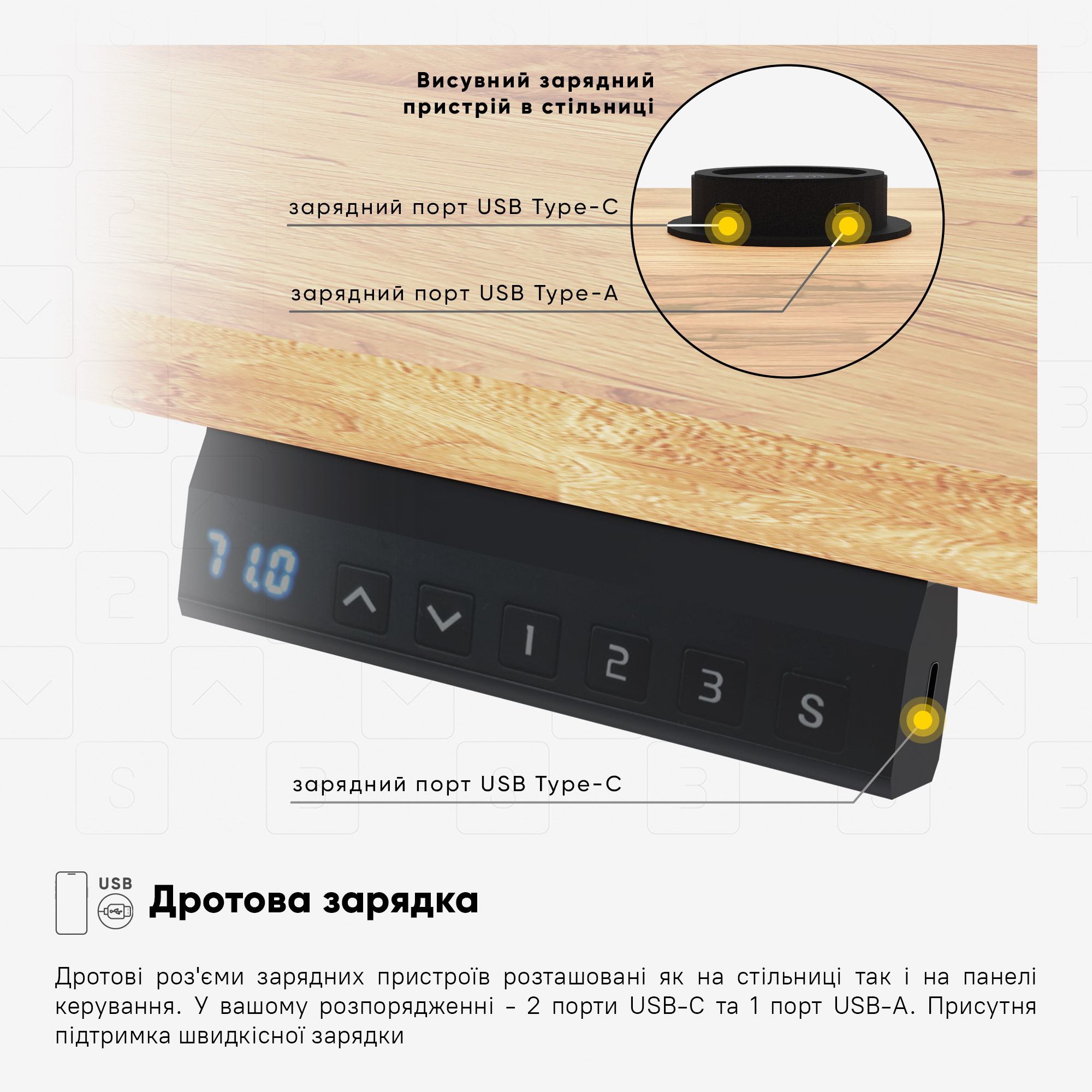 Стіл Mealux PowerDesk Energy Mahogany з електрорегулюванням висоти (арт. EVO-201 Energy Mahogany/B)