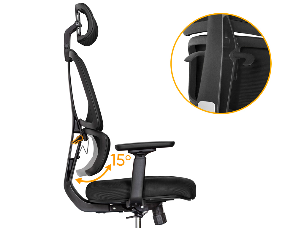 Крісло Mealux Leo Air Black (арт.Y-543 KB)
