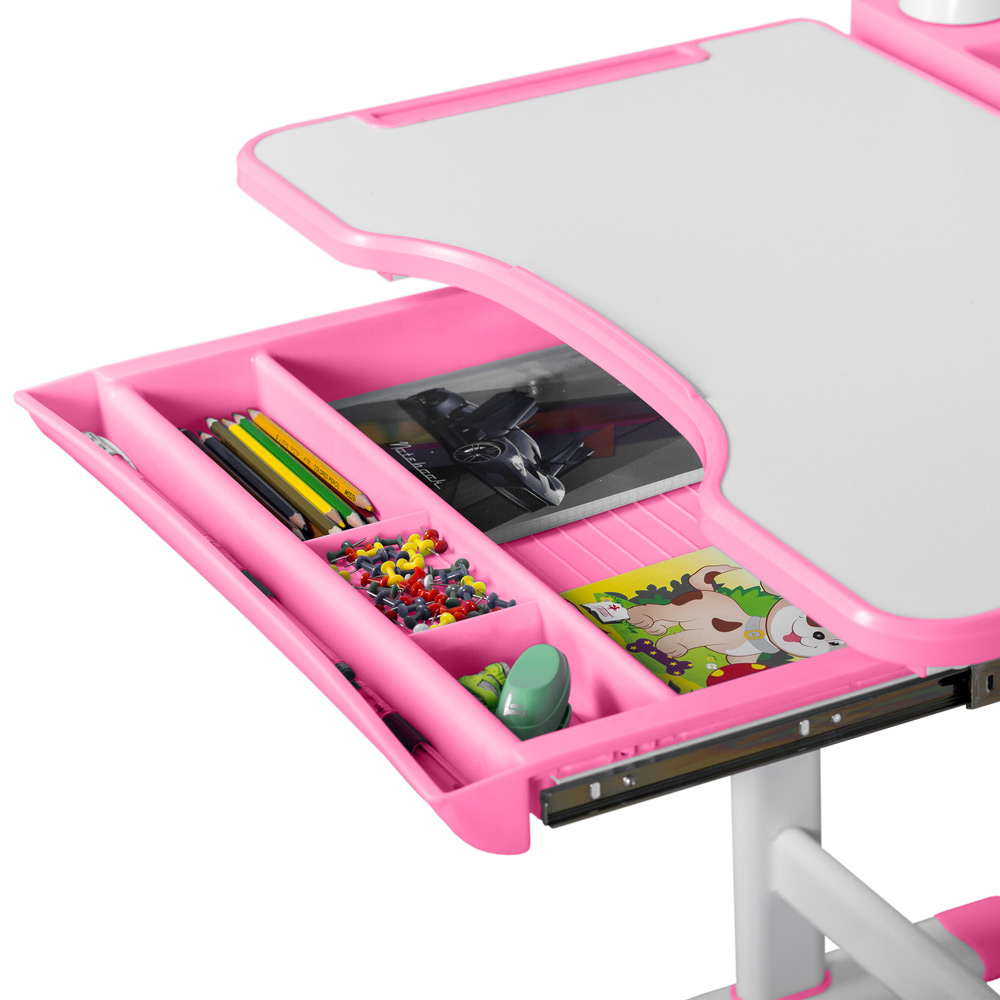 Комплект меблів Evo-kids (стіл+стілець+полиця+лампа) BD-23 PN