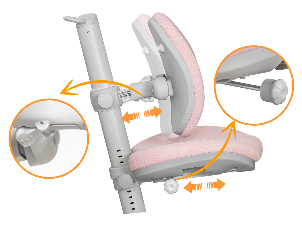 Дитяче крісло Mealux Ortoback Duo Pink (арт.Y-510 KP)