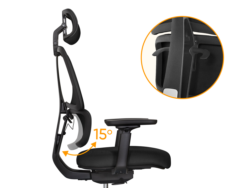Крісло Mealux Leo Air Plus Black (арт.Y-546 KB)
