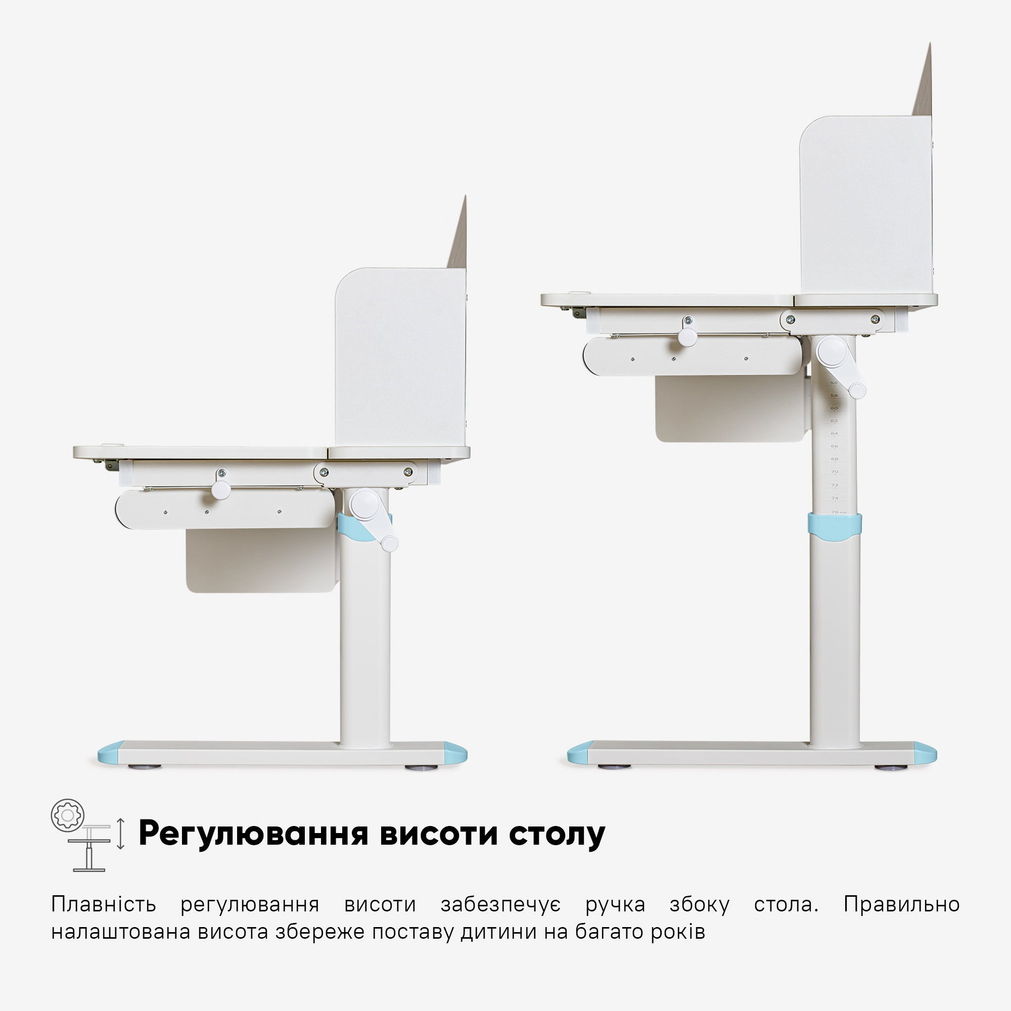 Дитячий стіл Evo-kids TH-360 Plus Blue (арт. TH-360 WG/BL Plus)
