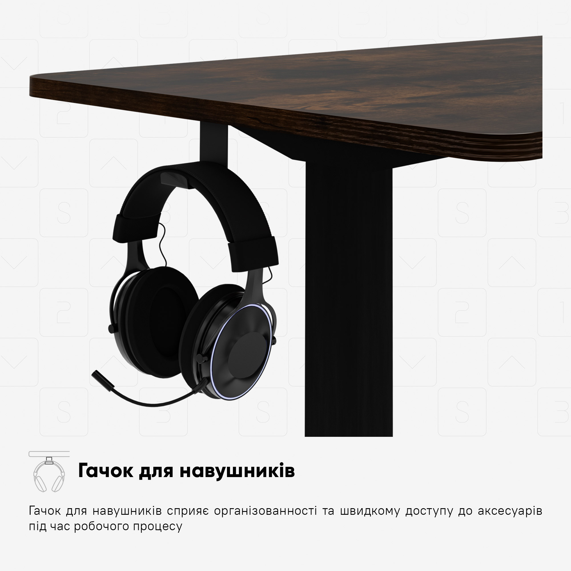 Стіл Mealux PowerDesk Lite Antique з електрорегулюванням висоти (арт. EVO-201 Lite Antique/B)