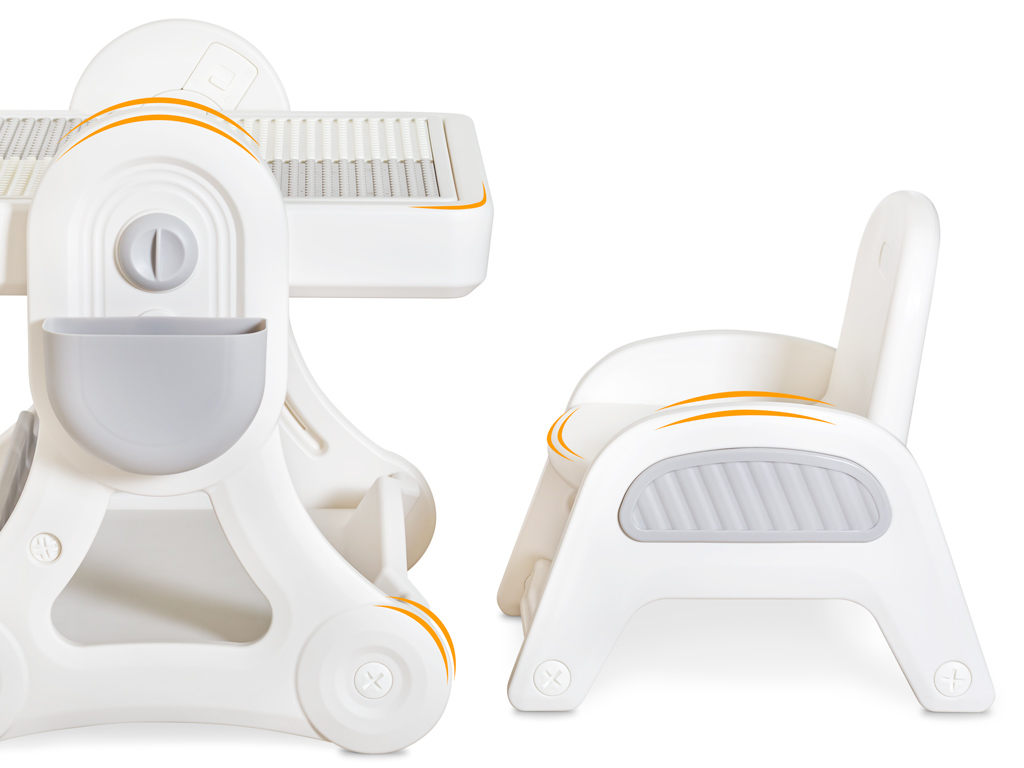 Дитячий комплект Mealux Robin (арт. KD-F051 White / Grey)