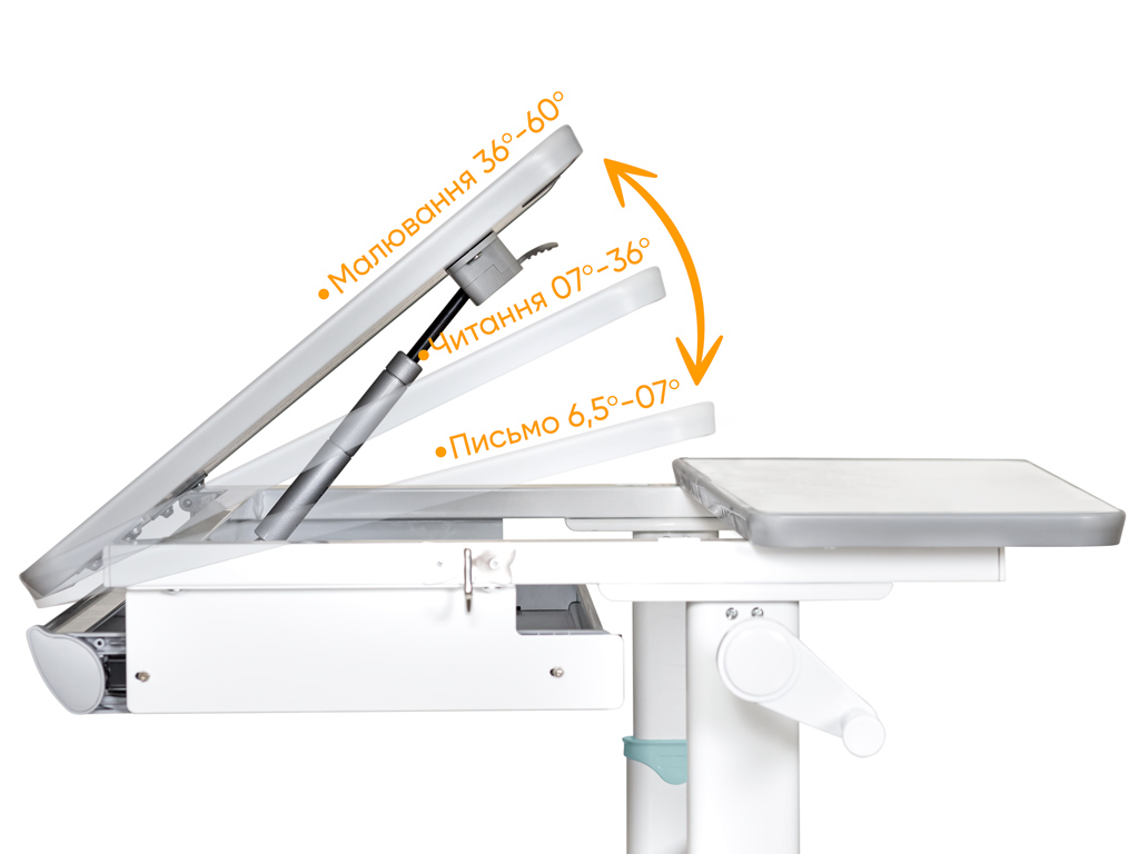 Дитячий стіл Mealux Edmonton Multicolor BL Lite (арт. BD-610 W/MC + BL Lite)