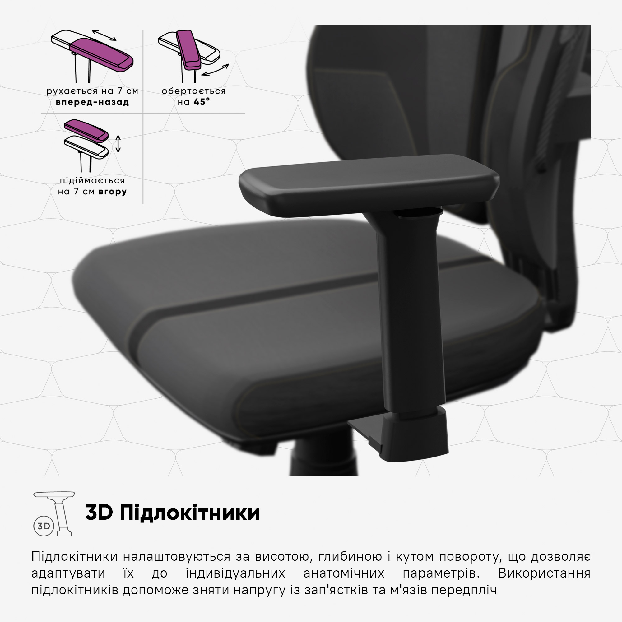 Геймерське крісло Cyberlux V8 Fabric Black (арт. GM-V8 FB)