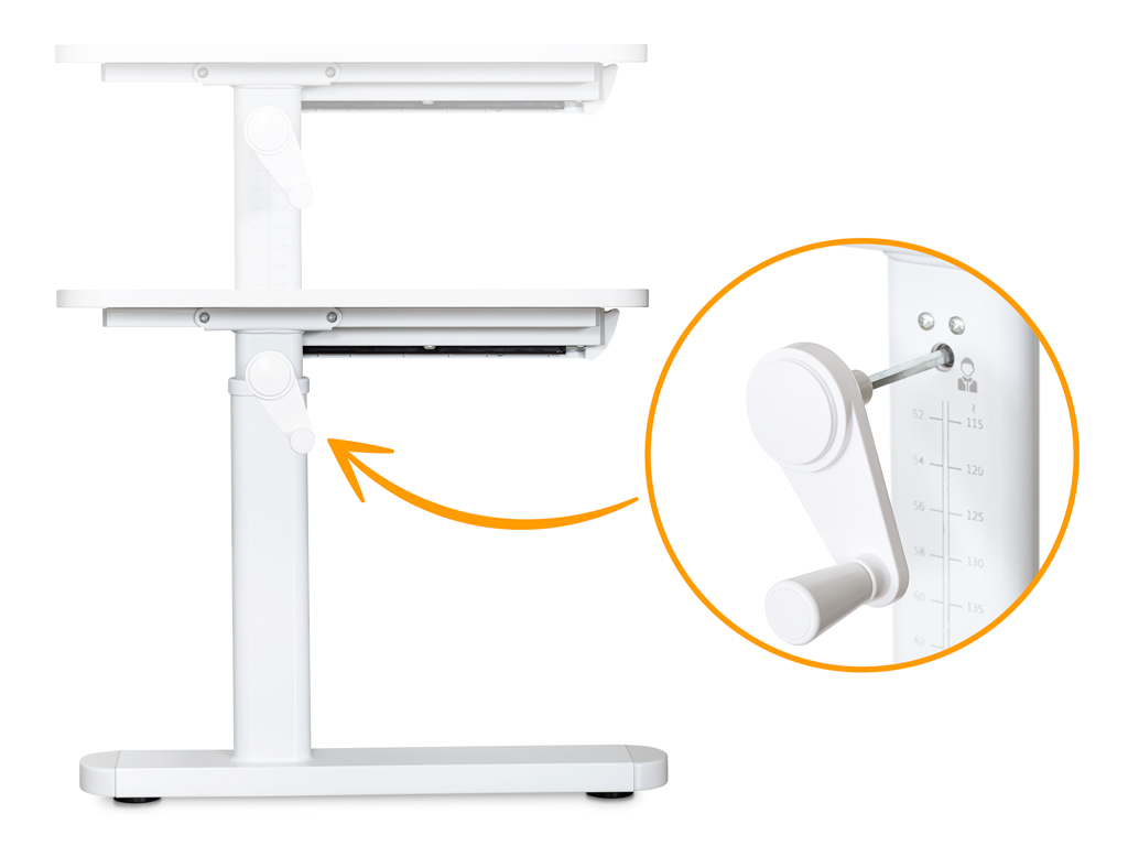 Дитячий стіл Evo-Kids TH-210 Lite White (арт.TH-210 W Lite)