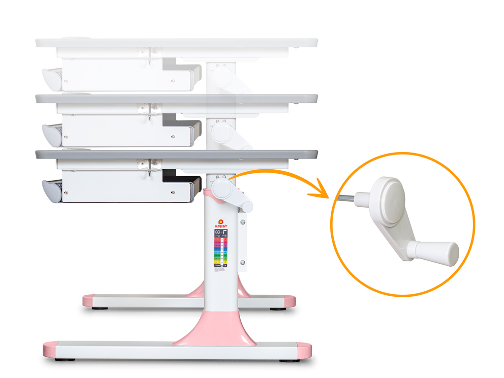 Дитячий стіл Mealux Edmonton Multicolor PN Lite (арт.BD-610 W/MC + PN Lite)