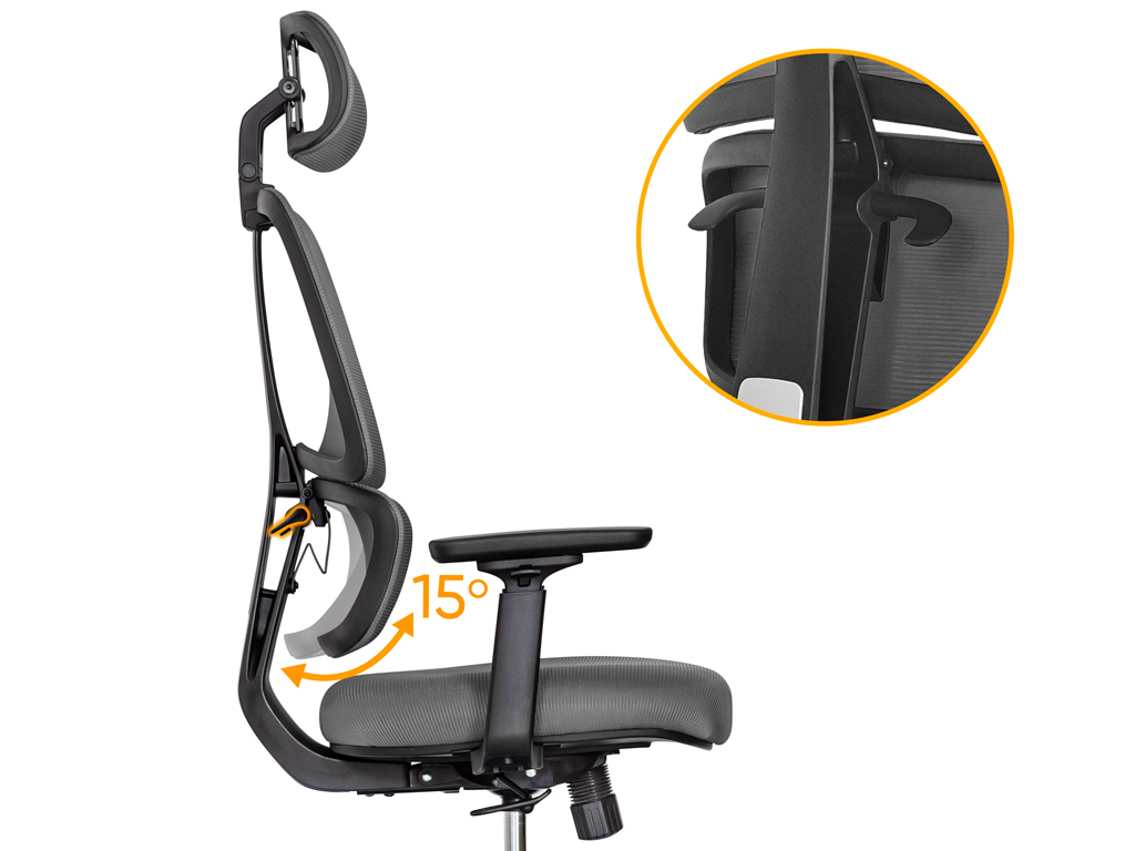 Крісло Mealux Leo Air Dark Grey (арт.Y-543 KBG)