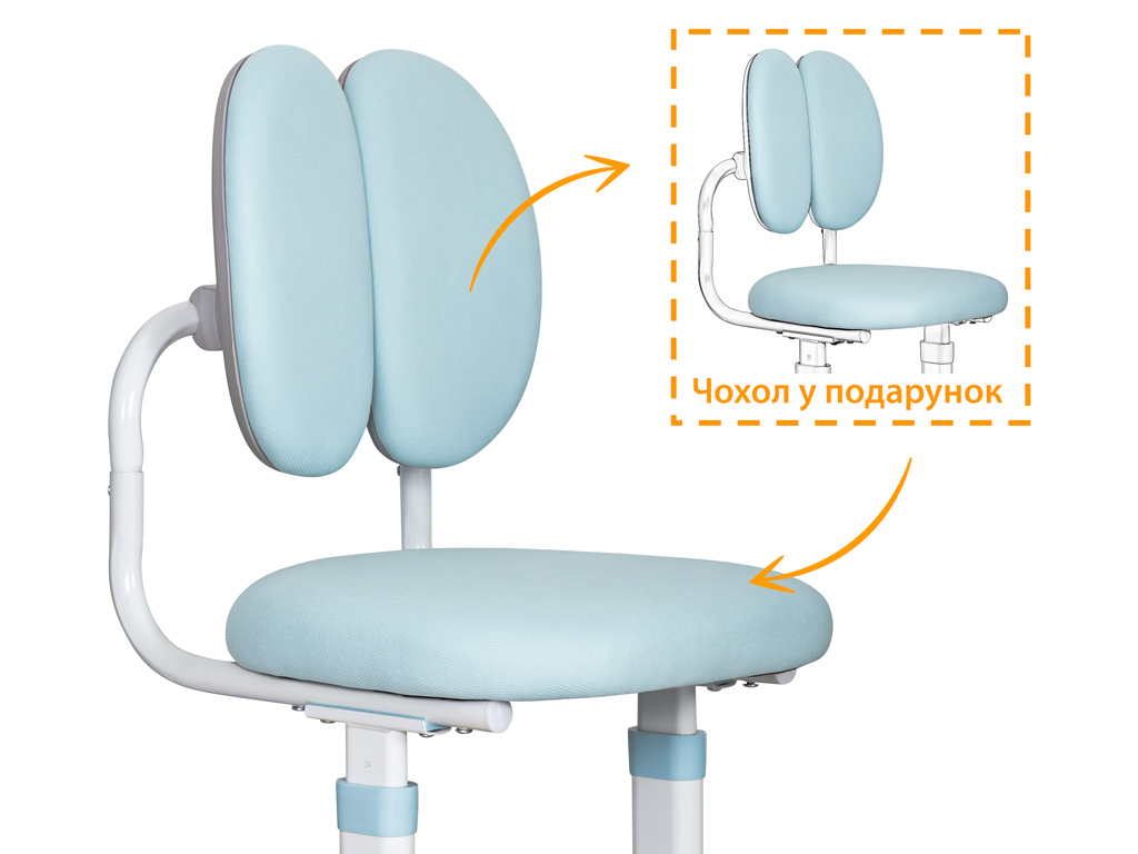 Комплект меблів Evo-Kids (стіл+стілець+полиця+лампа) BD-24 Blue (арт. BD-24 BL)