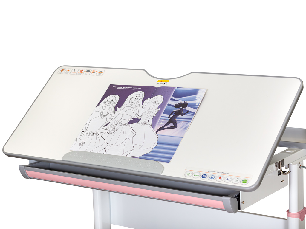 Дитячий стіл Mealux Edmonton Multicolor PN Lite (арт.BD-610 W/MC + PN Lite)