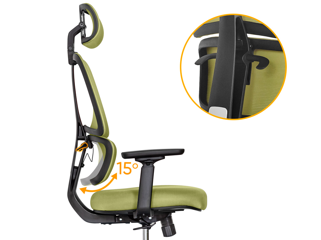 Крісло Mealux Leo Air Green (арт.Y-543 KZ)