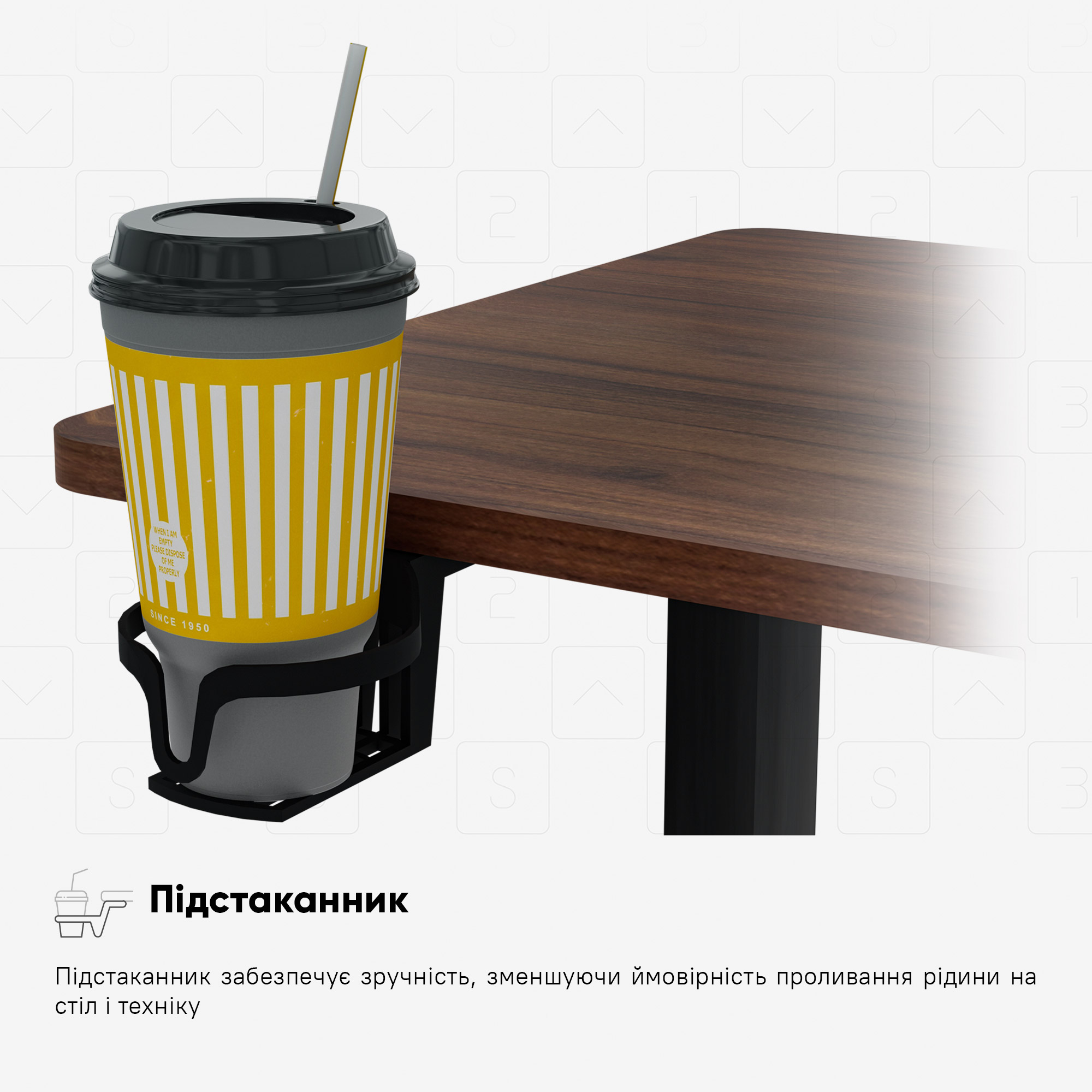 Стіл Mealux PowerDesk Duo Walnut (арт. EVO-242 Duo Walnut /B)