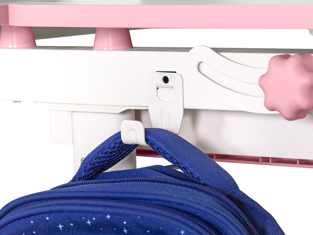 Комплект меблів (стіл + стілець + полиця) Mealux BD-28 Panda Pink (арт. BD-28 PN)